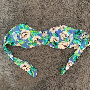 Hollister Floral Bikini Top